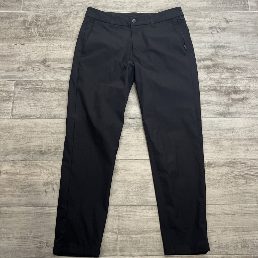 Lululemon Commission Slim Fit Pants Stretch LM5A90S Black Men's Size 29